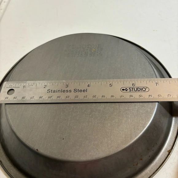 🛍️3/$30 Vintage Ekcoloy metal  round pie cake baking dish pan‎ plate - Picture 10 of 10